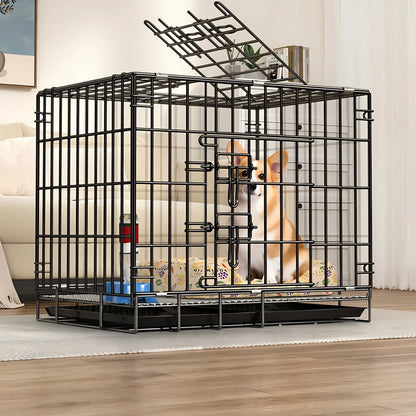 Thickened Foldable Dog Cage & Travel Kennel for Small to Large Dogs