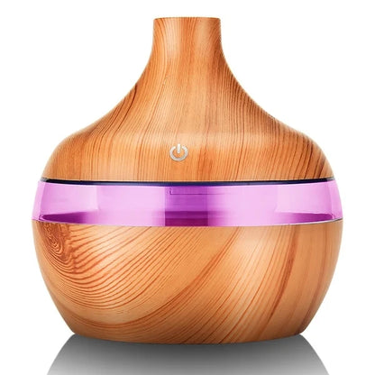 Ultrasonic Wood Grain Aroma Air Diffuser