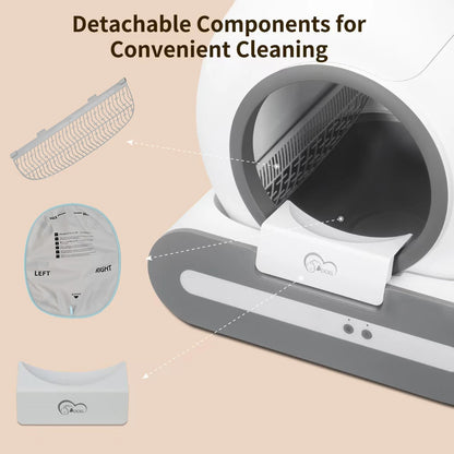 Smart Self-Cleaning 65L Cat Litter Box