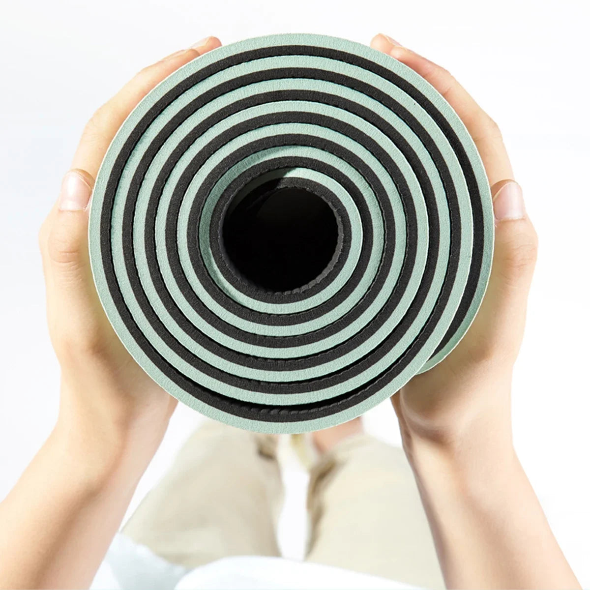 Non-Slip Yoga Mat with Alignment Guide