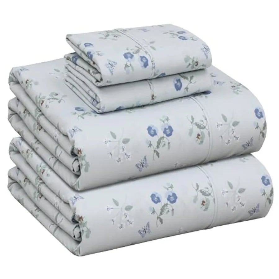 Organic Cotton Percale Cooling Sheet Set