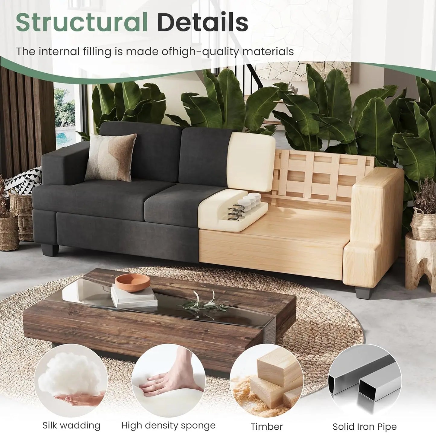 Cozy Cloud Deep Seat Chenille Sofa & Loveseat Set