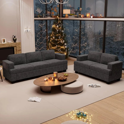 Cozy Cloud Deep Seat Chenille Sofa & Loveseat Set