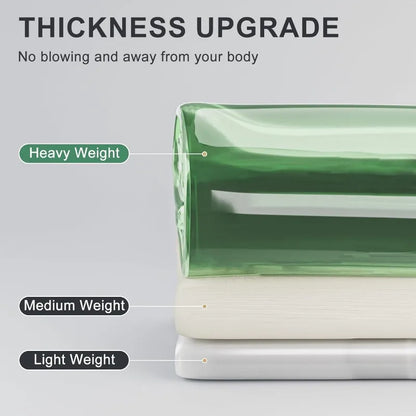 Clear Green Heavy Duty Shower Curtain & Liner