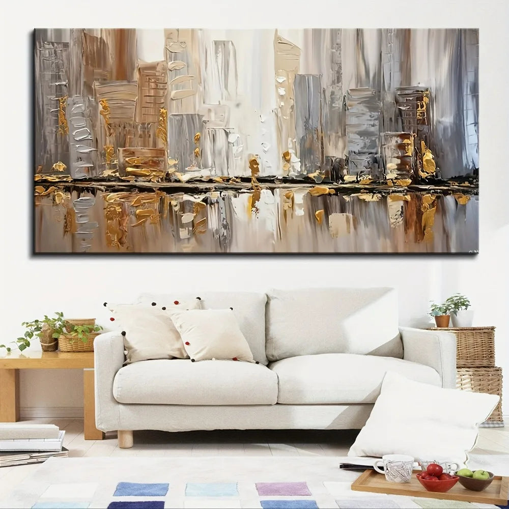 Elegant Large Modern Abstract Canvas Wall Art