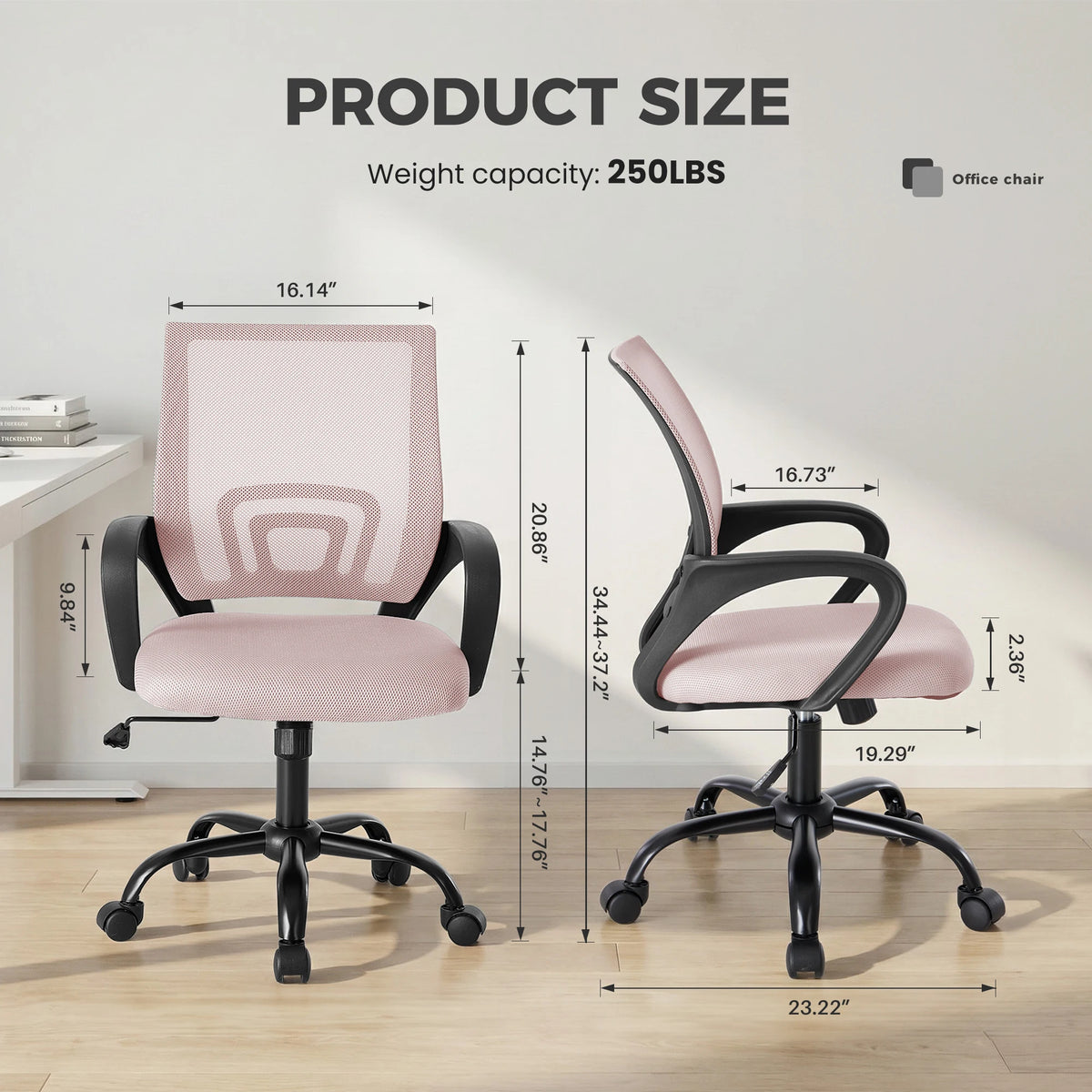 Ergonomic Mid Back Mesh Office Gaming Chair