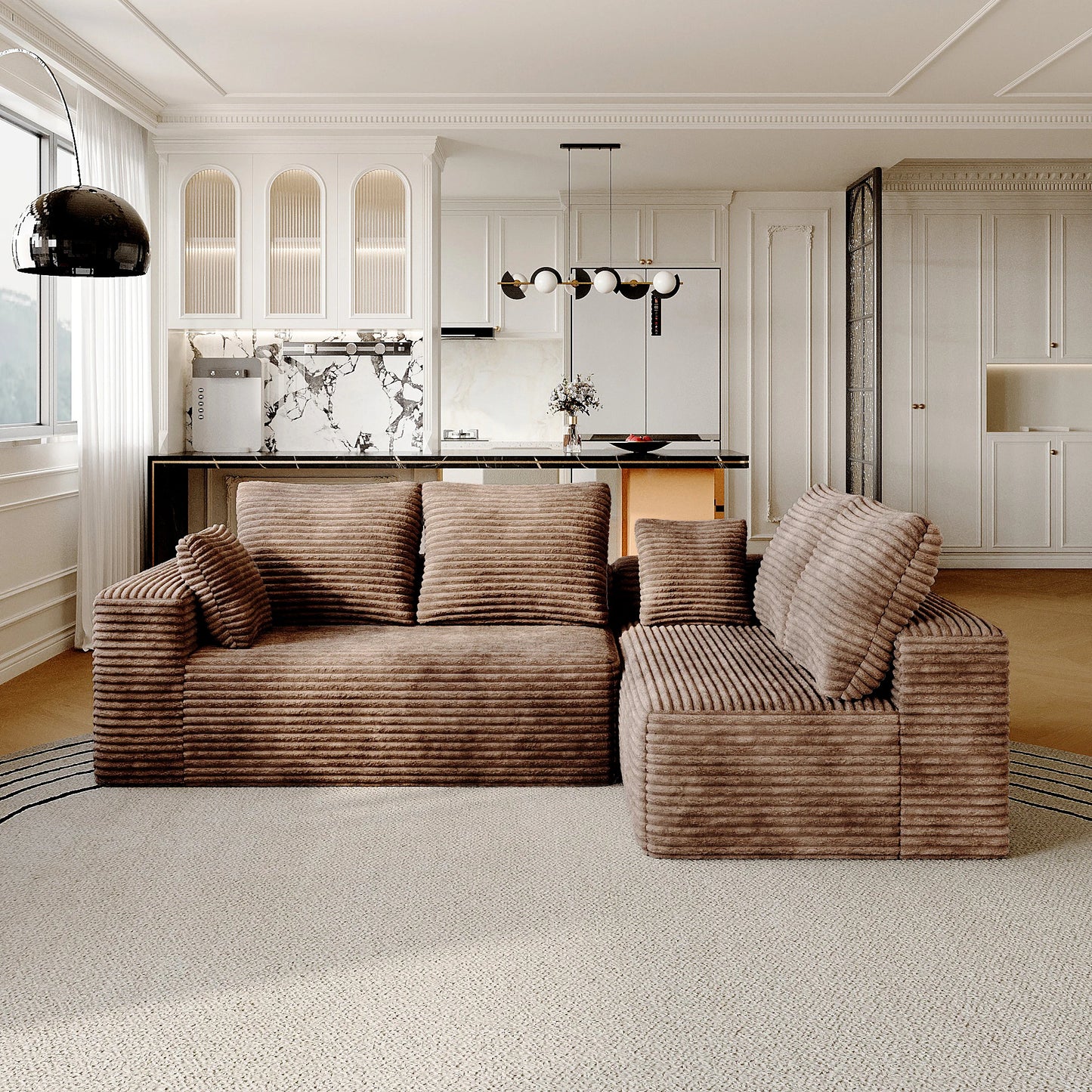 Modern Modular L-Shape Cloud Sectional Sofa