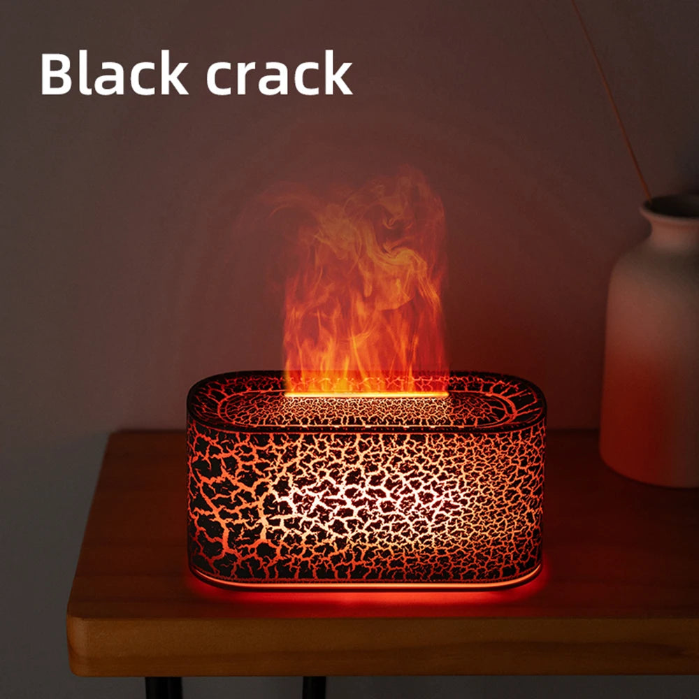 Flame Colorful LED Aroma Essential Oil Diffuse