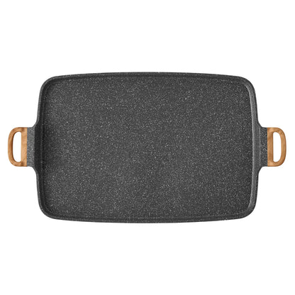 Cast Aluminum Double Griddle Nonstick Kitchen Cookware