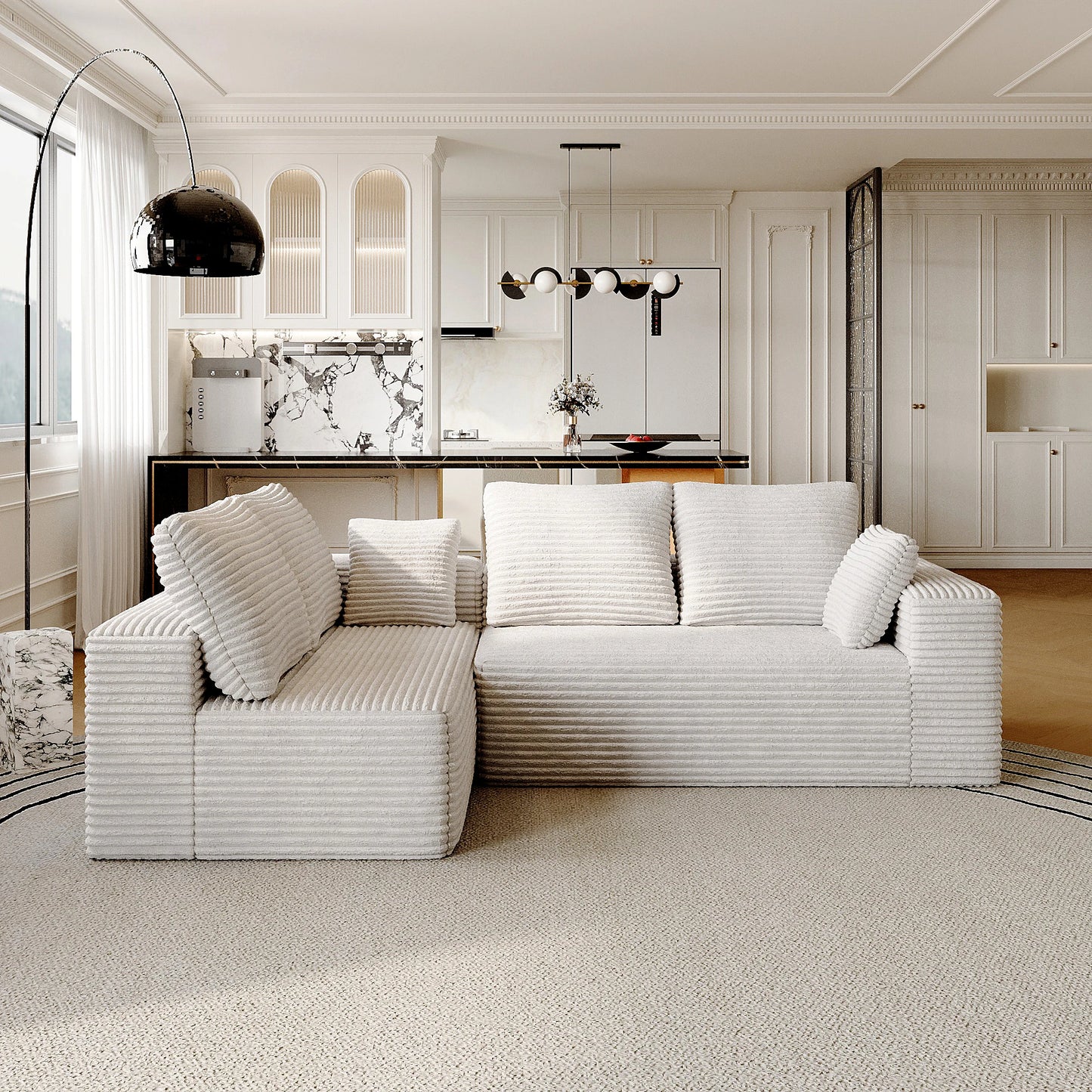 Modern Modular L-Shape Cloud Sectional Sofa