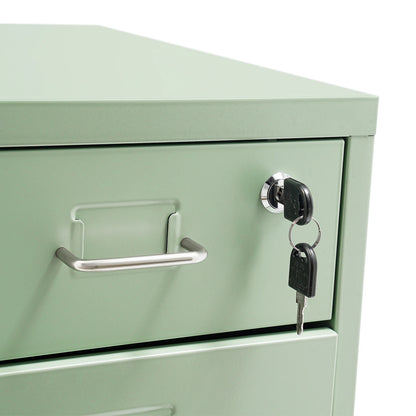 6-Drawer Lockable Rolling Metal File Cabinet