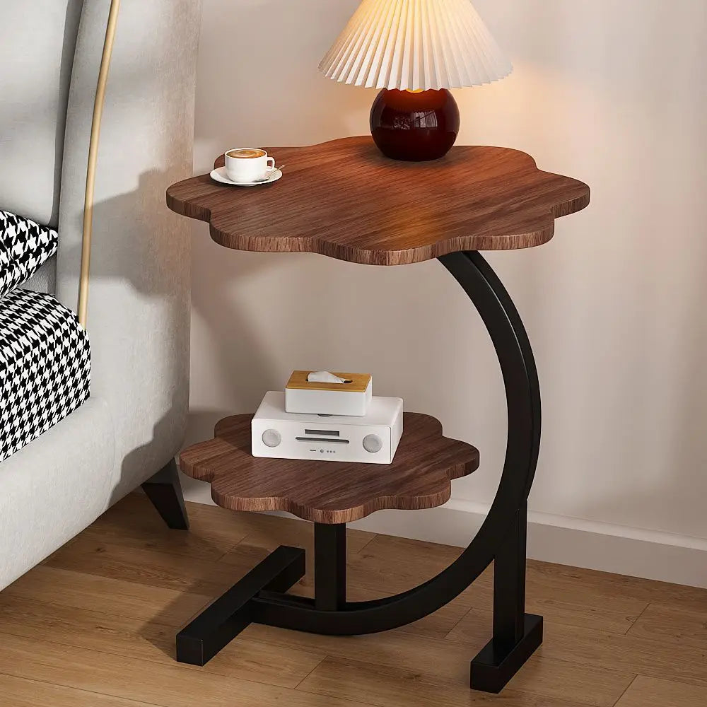 Medieval Cloud Double-Layer Round Side Table