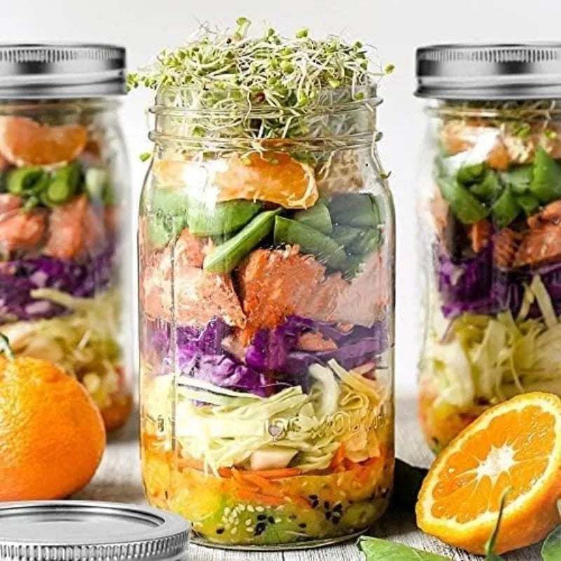 12-Pack 32oz Wide Mouth Mason Jars