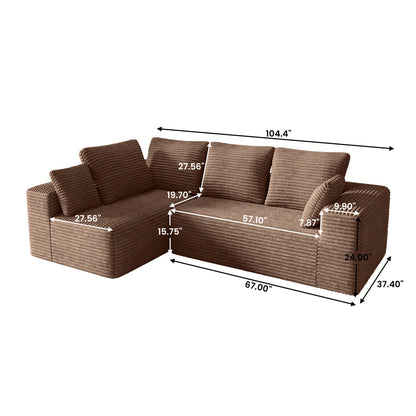 Modern Modular L-Shape Cloud Sectional Sofa