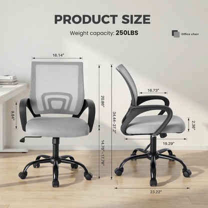Ergonomic Mid Back Mesh Office Gaming Chair