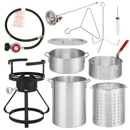 Propane 30Qt Turkey Fish Fryer Boiler Set