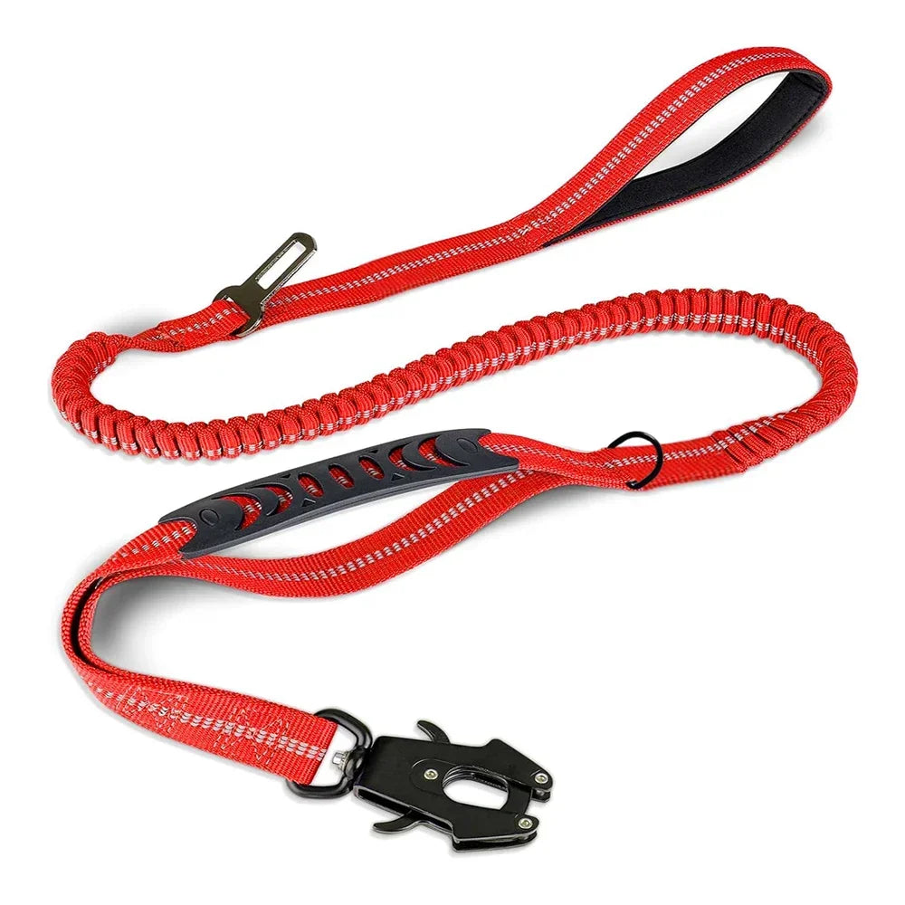 Reflective Bungee Dog Leash Heavy Duty Tactical