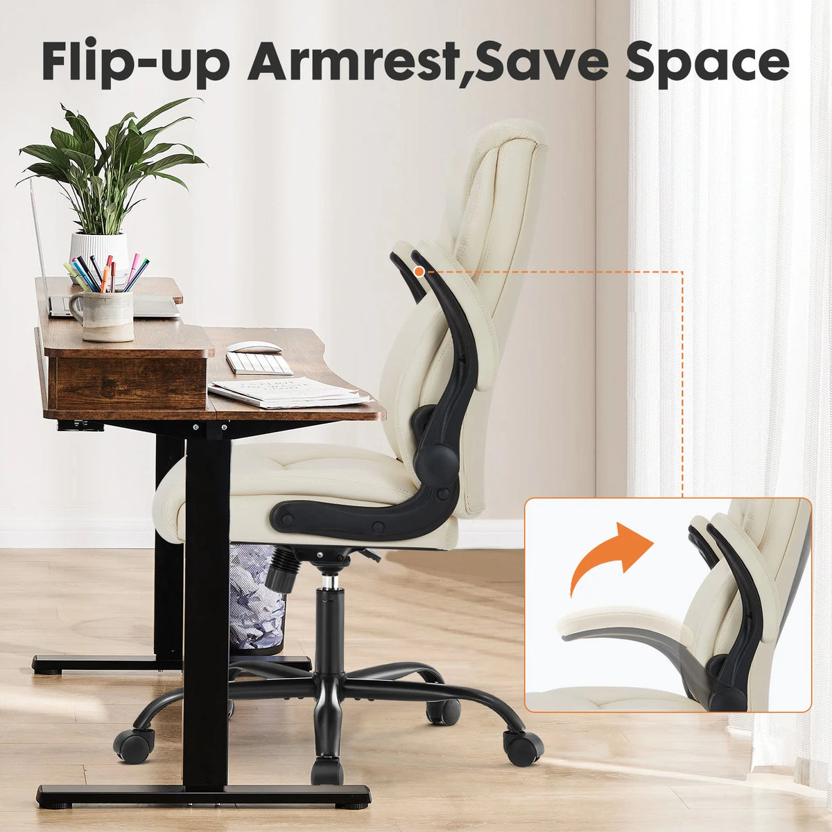 Ergonomic Heavy Duty PU Leather Office Chair