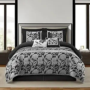 Red Gold 9-Piece Queen Comforter Set