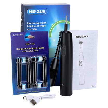 Electric Toothbrush Waterproof Smart Timer Rechargeable