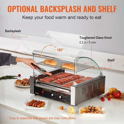 Commercial Hot Dog Roller Grill Machine Electric