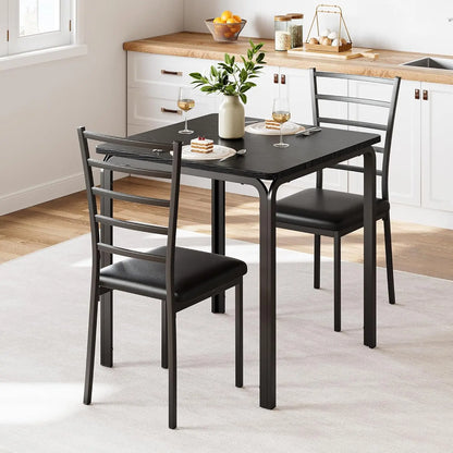 Space Saving 3-Piece Dining Table Set