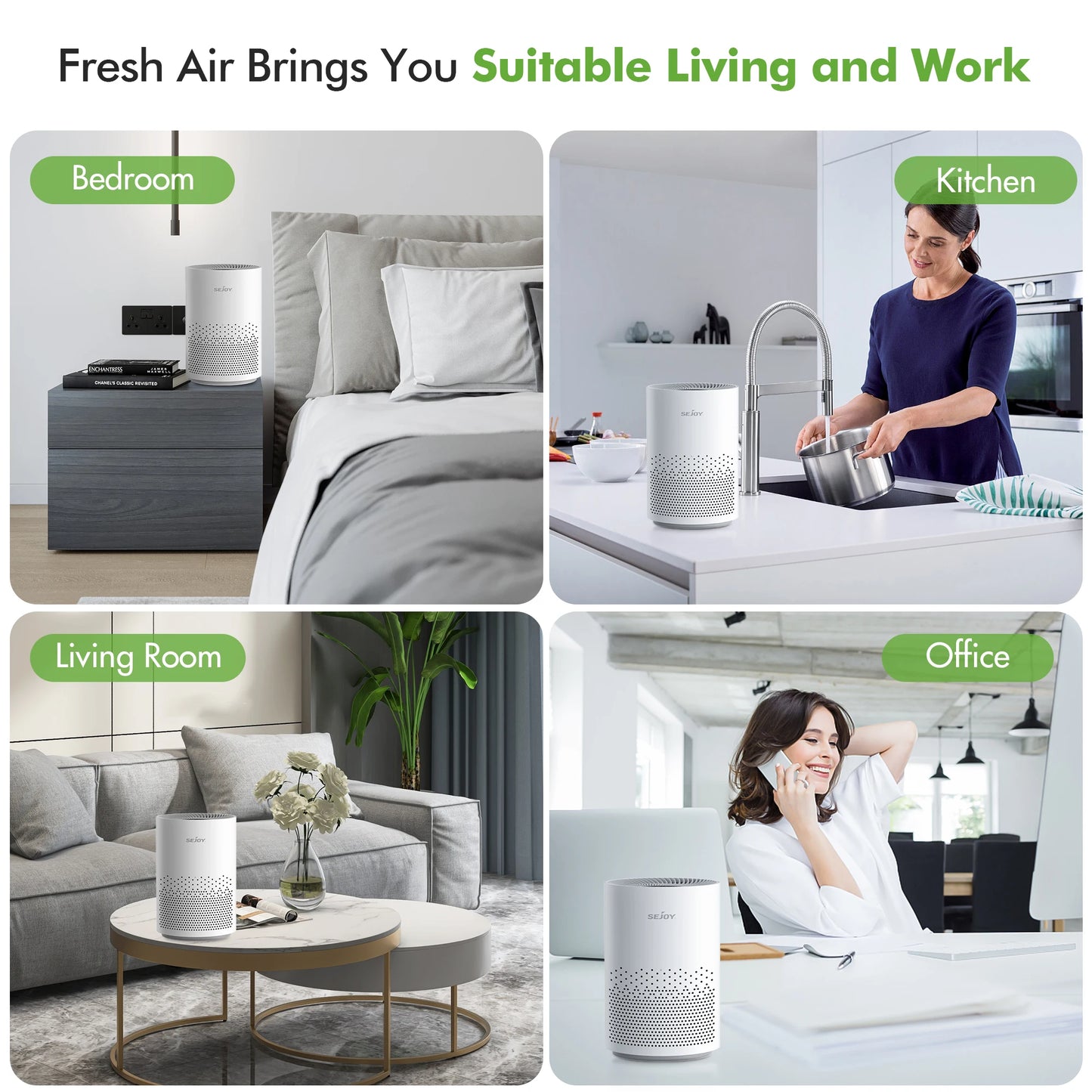 True HEPA Air Purifier with Ionizer