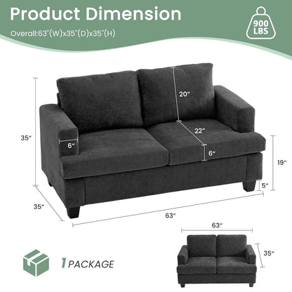 Cozy Cloud Deep Seat Chenille Sofa & Loveseat Set