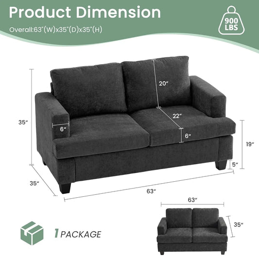 Cozy Cloud Deep Seat Chenille Sofa & Loveseat Set