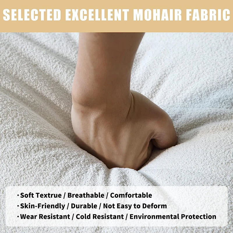 Comfy Teddy Fabric Bean Bag Sofa Chair