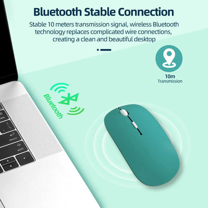 Silent Wireless Bluetooth Mouse for Laptop Tablet