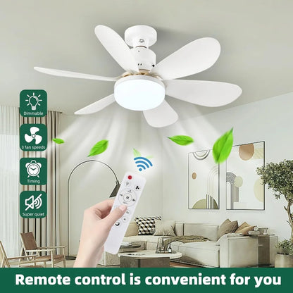 Smart LED Ceiling Fan Light with Remote