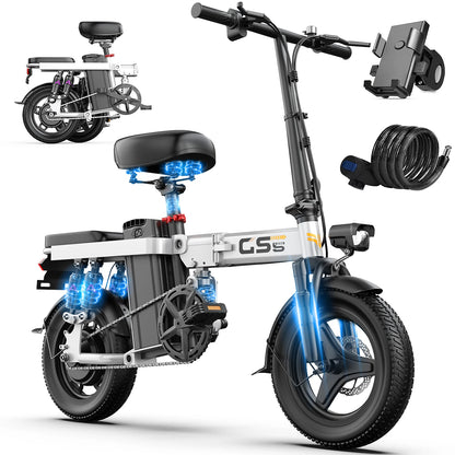 750W Folding Electric Bike Adult Commuter