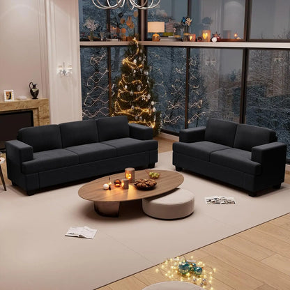 Cozy Cloud Deep Seat Chenille Sofa & Loveseat Set