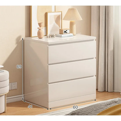 Modern White Vertical Bedroom Storage Chest