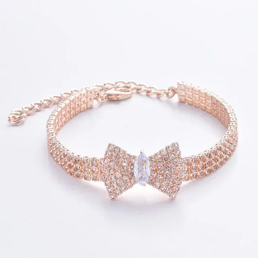 Luxury Adjustable Diamond Pet Collar Necklace