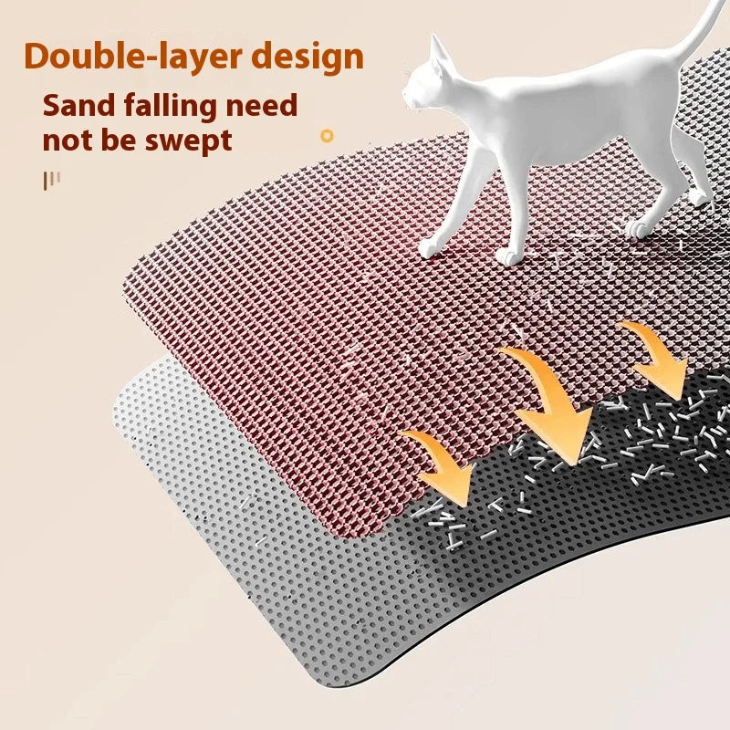 Extra Large Waterproof Double-Layer Litter Mat