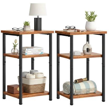 MCQ 3 Tier End Table Set of 2
