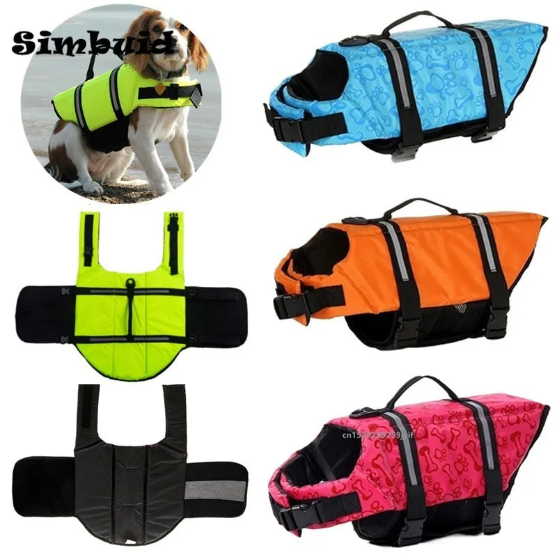 Reflective Adjustable High-Buoyancy Dog Life Jacket