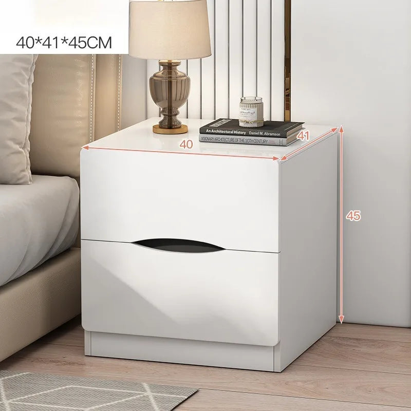 Modern White Vertical Bedroom Storage Chest