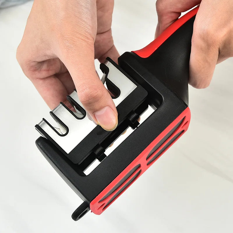 4 Segment Household Handheld Knife Sharpener