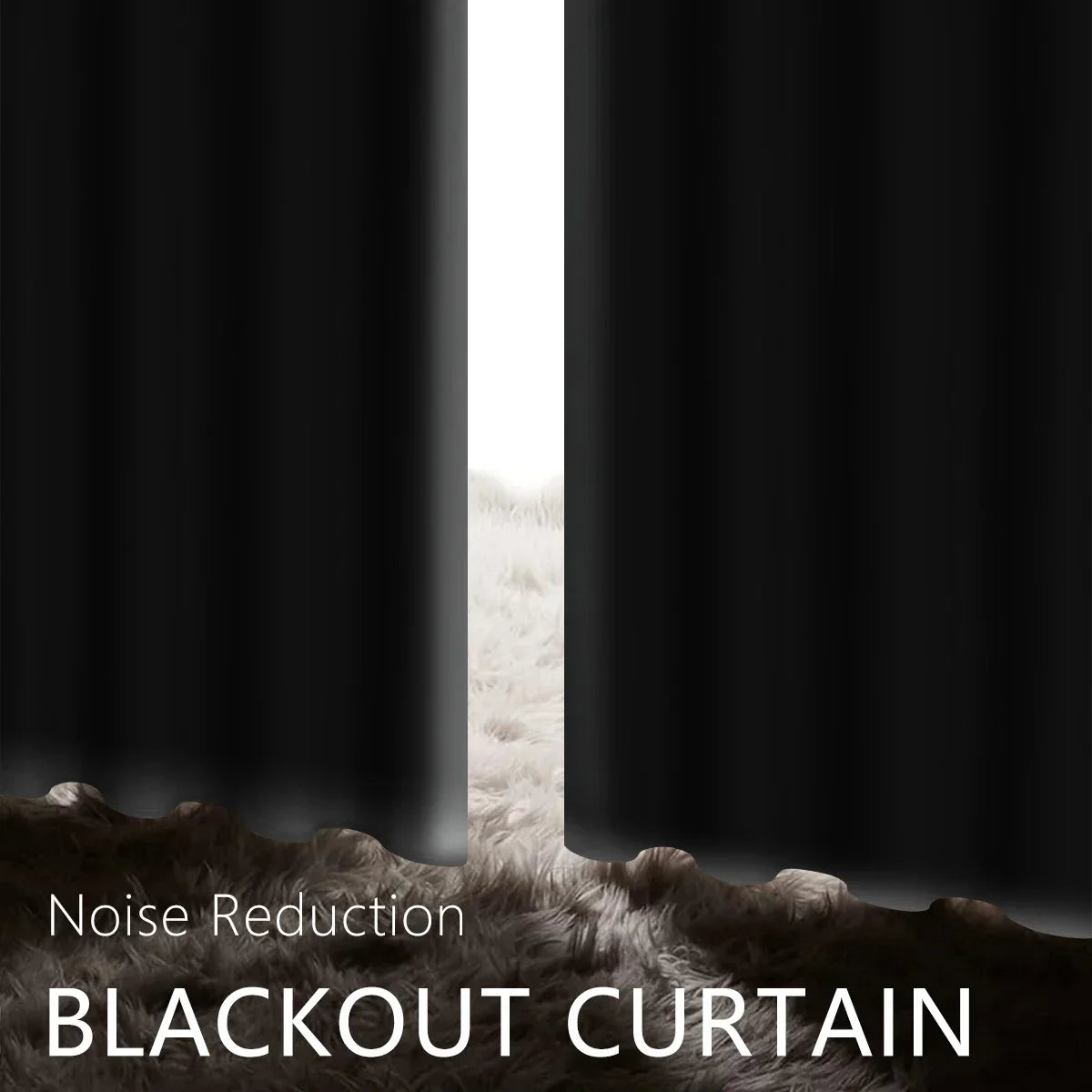 Modern 100% Blackout Solid Window Curtains