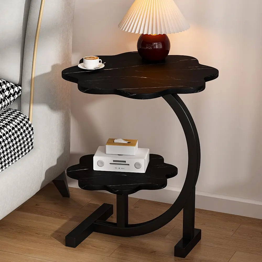 Medieval Cloud Double-Layer Round Side Table