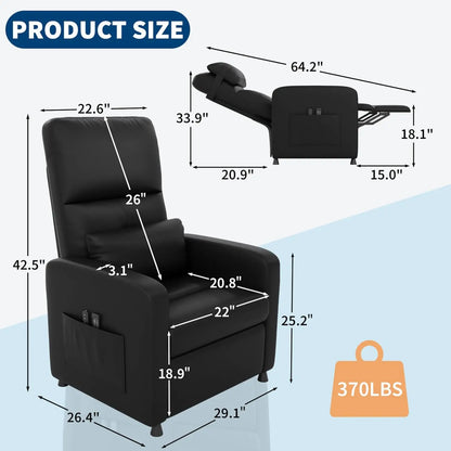 Power Massage Recliner Chair with Heat Function