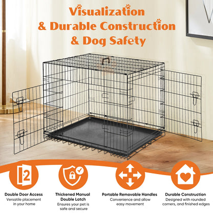 Double Door Extra Large Dog Cage