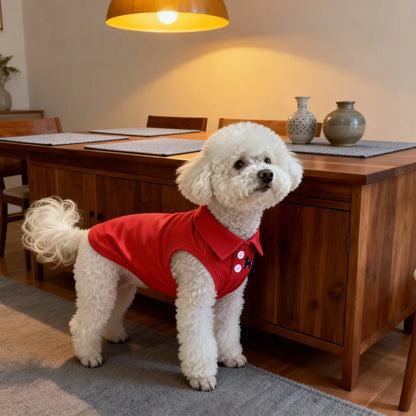 Soft Breathable Puppy & Cat Polo Shirt