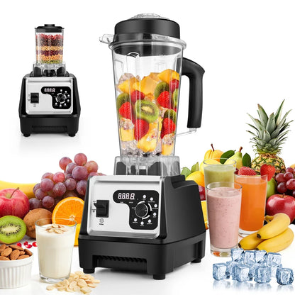 Powerful Dual-Container Countertop Blender & Food Processor
