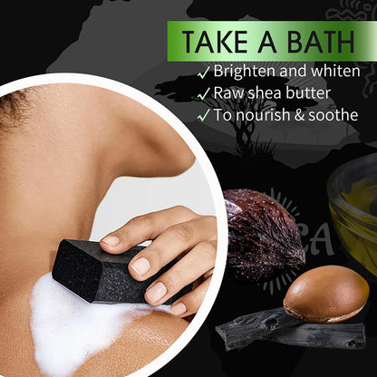 AILKE African Natural Black Soap Bar