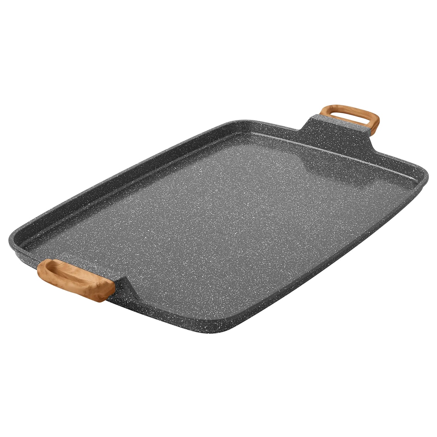 Cast Aluminum Double Griddle Nonstick Kitchen Cookware