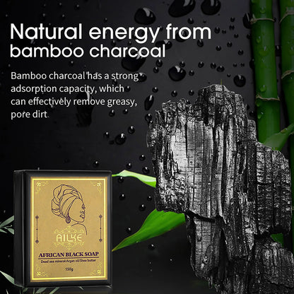 AILKE African Natural Black Soap Bar